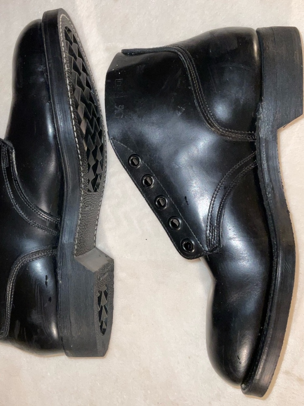 VTG-1972 Air Force steel toed flight boots-leather jet fuel non-sparking 9.5 R